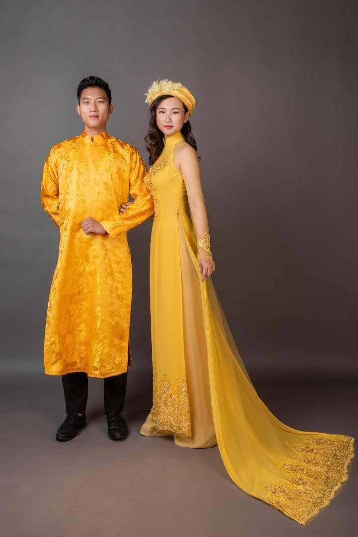 Custom ao dai dresses online. Quality Vietnamese traditional garments.