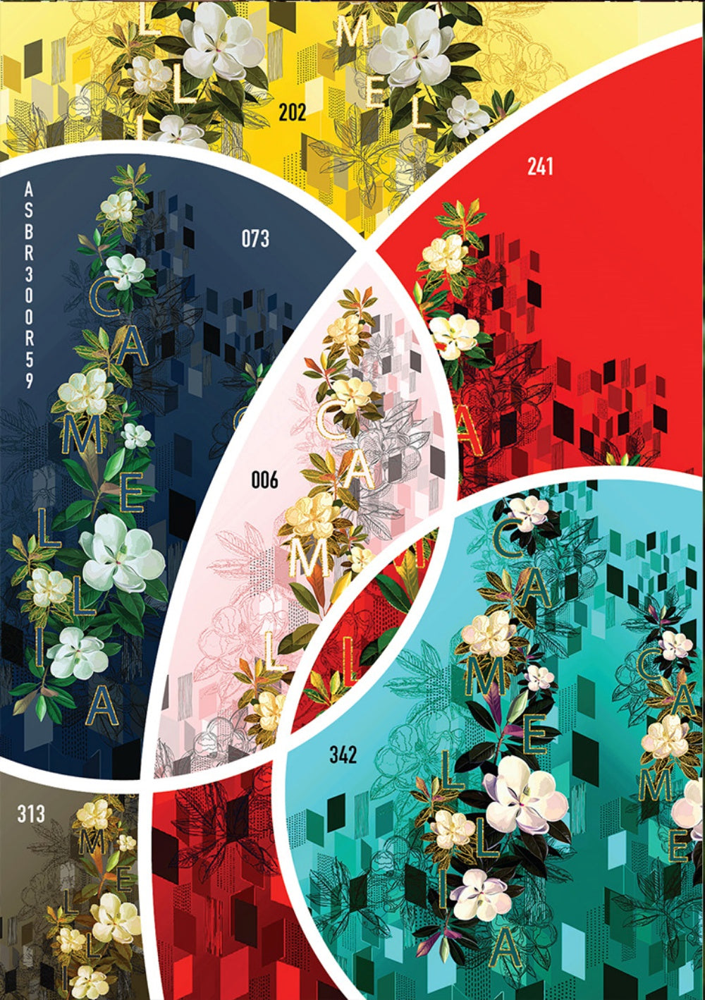 Made-to-measure ao dai by Mark&Vy using high quality, Thai Tuan fabric. Timeless, floral motif.