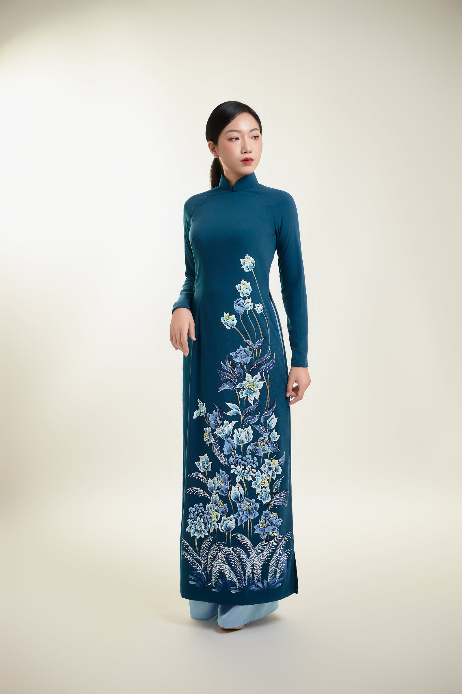 Amazon.com: A14 Ao dai Vietnam Vietnamese Traditional Ao Dai