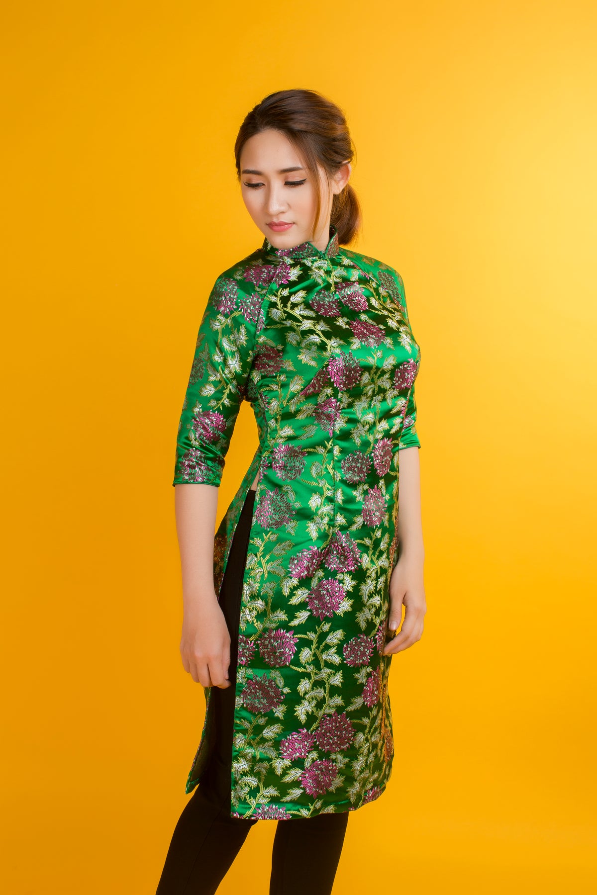 Modern Brocade Ao Dai