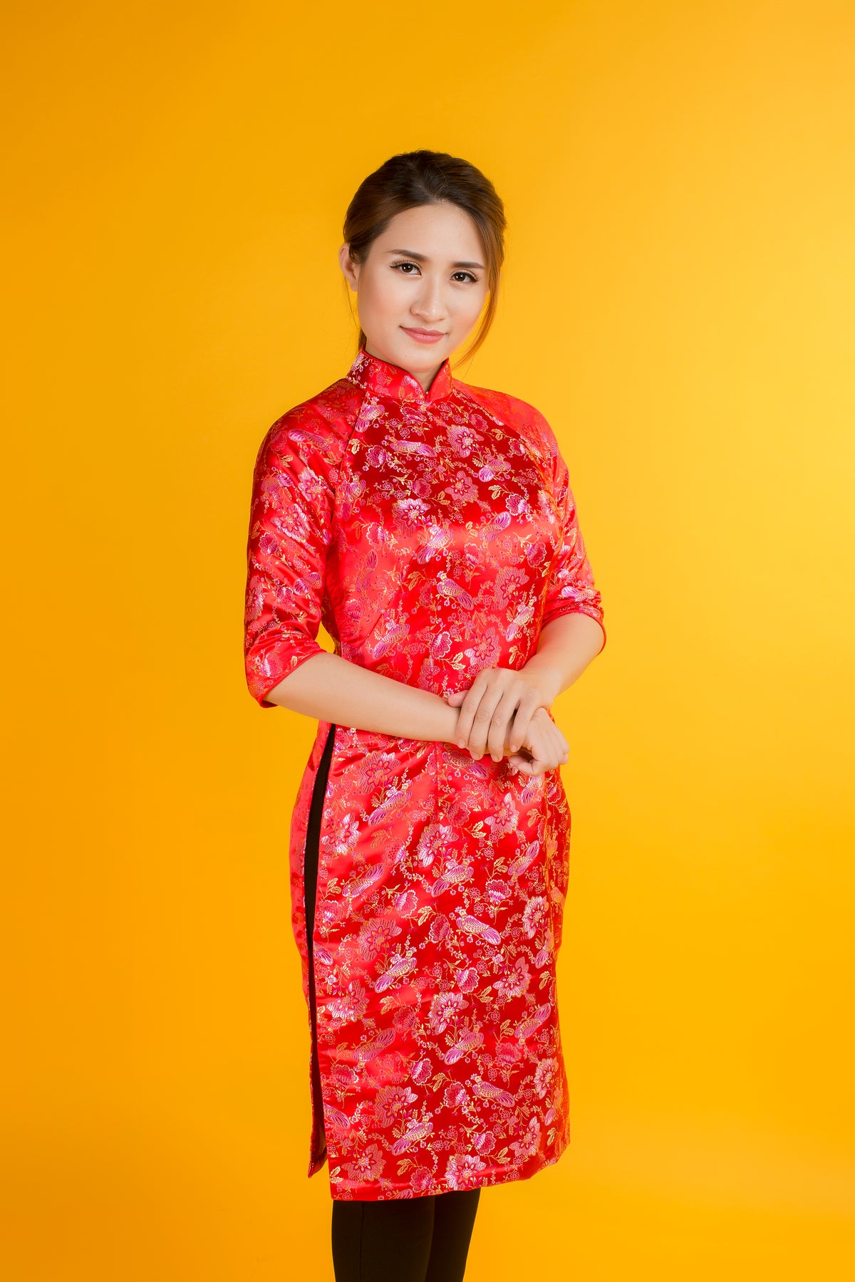 Modern Brocade Ao Dai