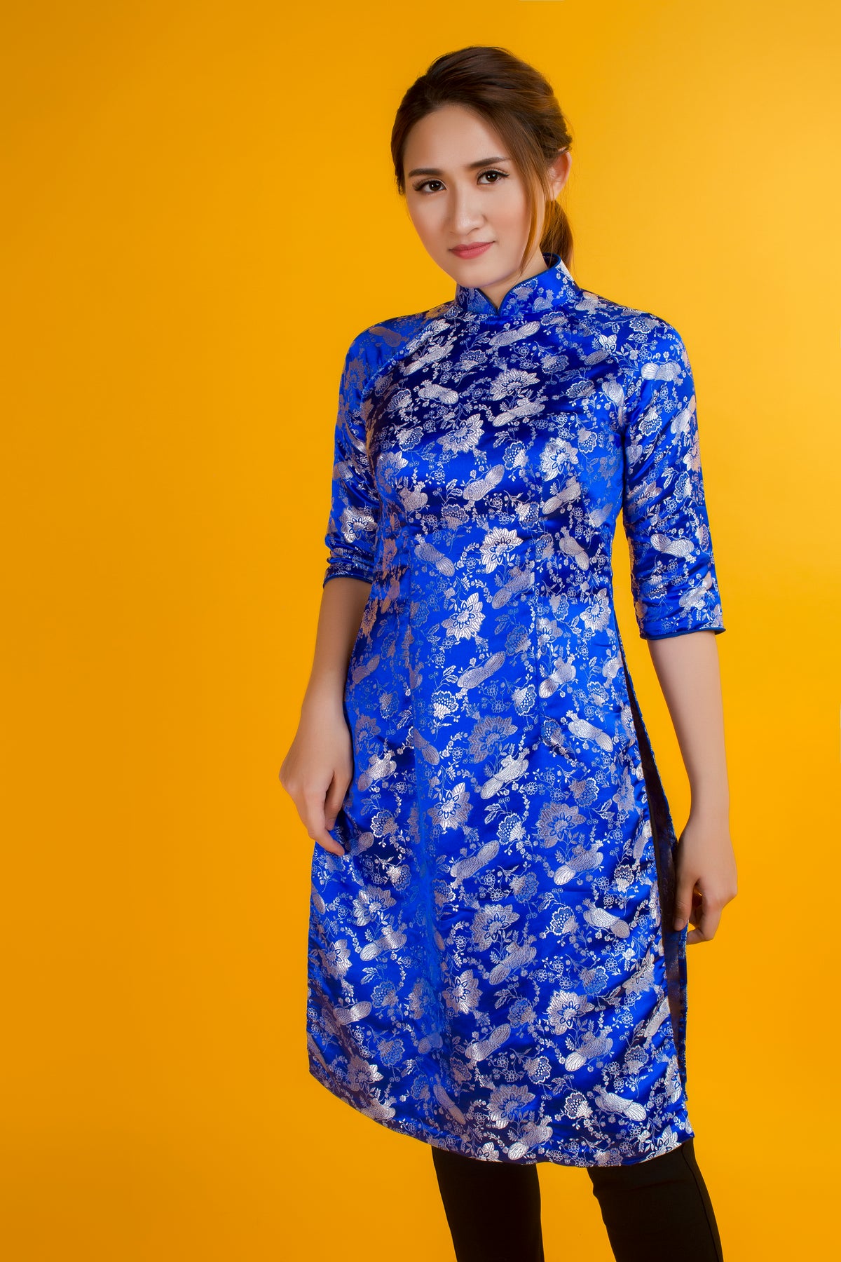 Modern Brocade Ao Dai