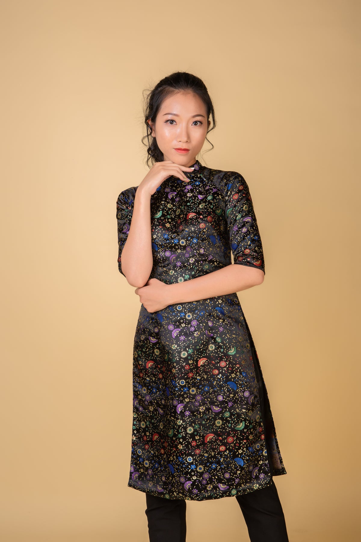 Modern Brocade Ao Dai