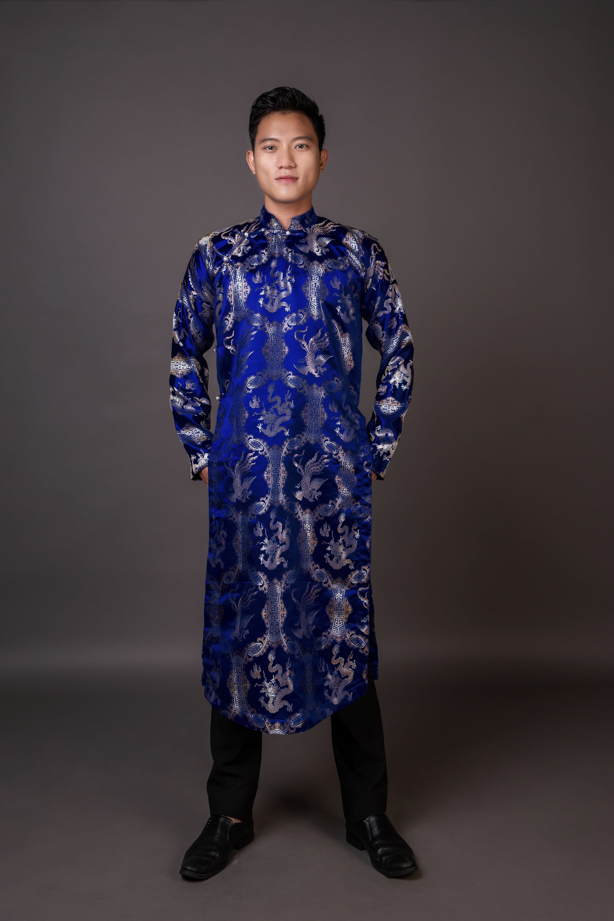 Men's ao dai - Vietnamese national clothing. Free custom fit.