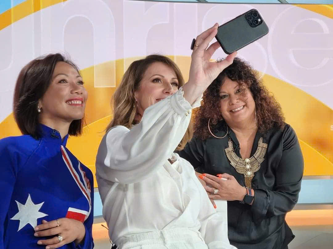 Australian flag ao dai. Made-to-measure silk ao dai featuring hand-painted, Australian flag design.