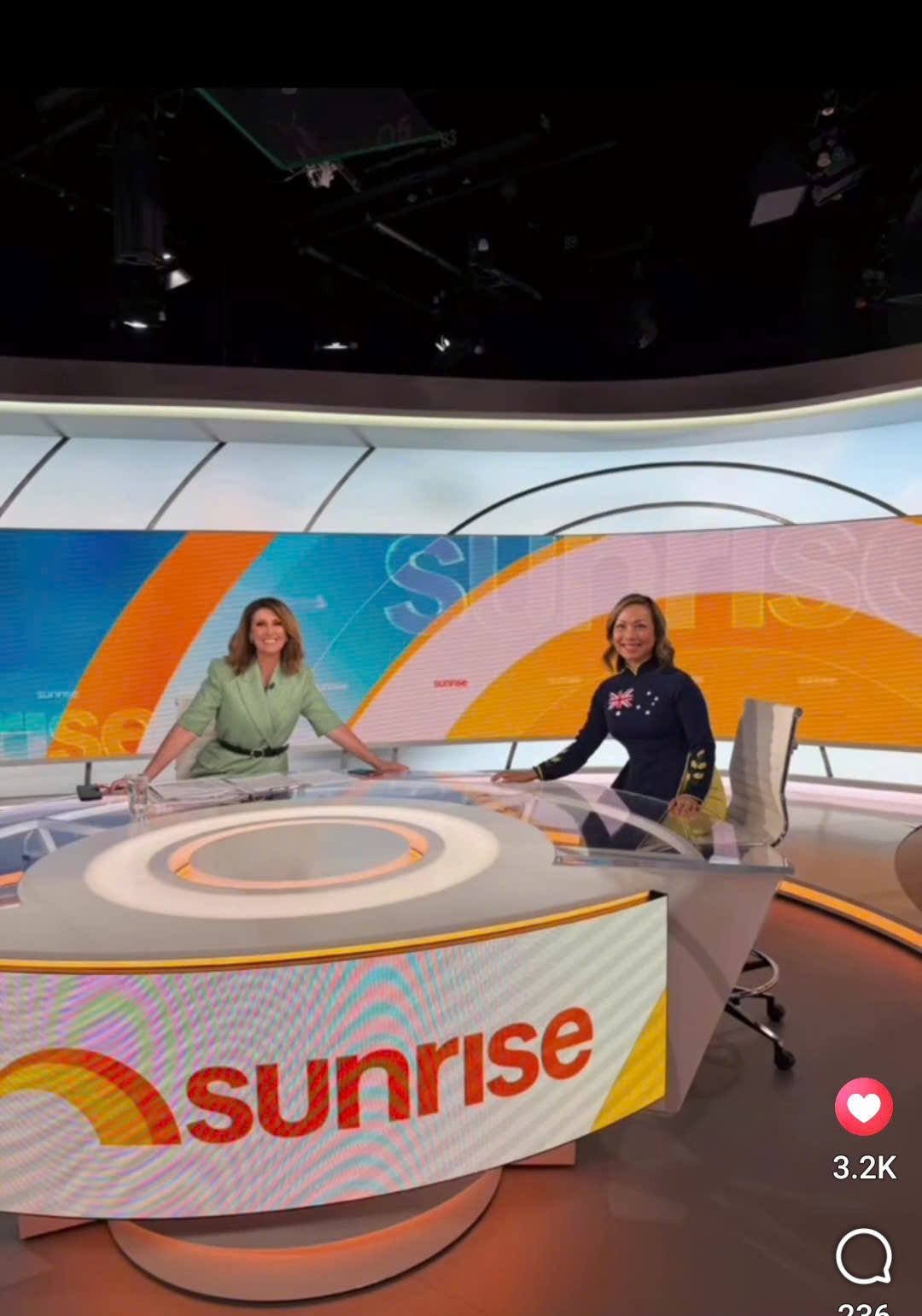 Australian flag ao dai. Made-to-measure silk ao dai featuring hand-embroidered, Australian flag & golden wattle flower design