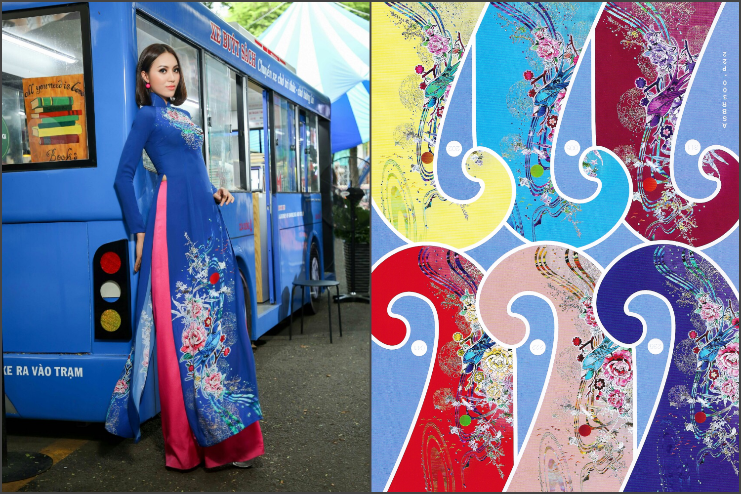 Made-to-measure ao dai by Mark&Vy using high quality, Thai Tuan fabric. Wide range of color options.