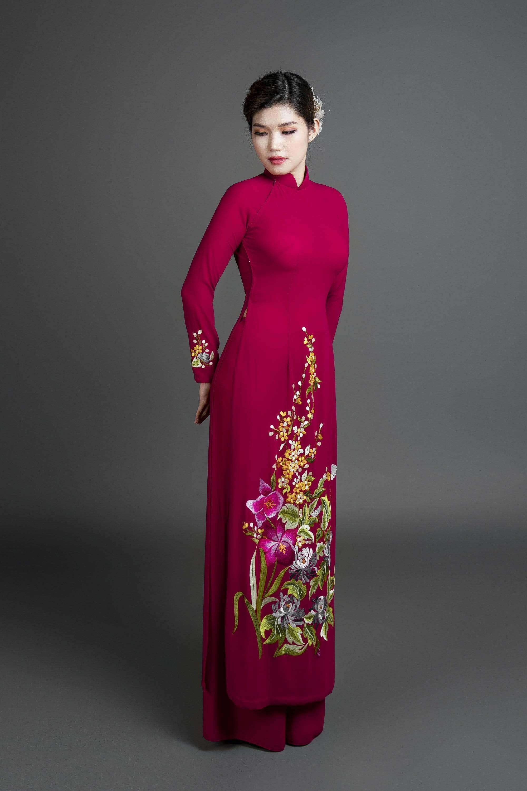 Only Sample US Size 4 - Custom ao dai, Vietnamese traditional